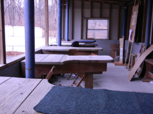 BRCVR&GC rifle house - outdoor benches